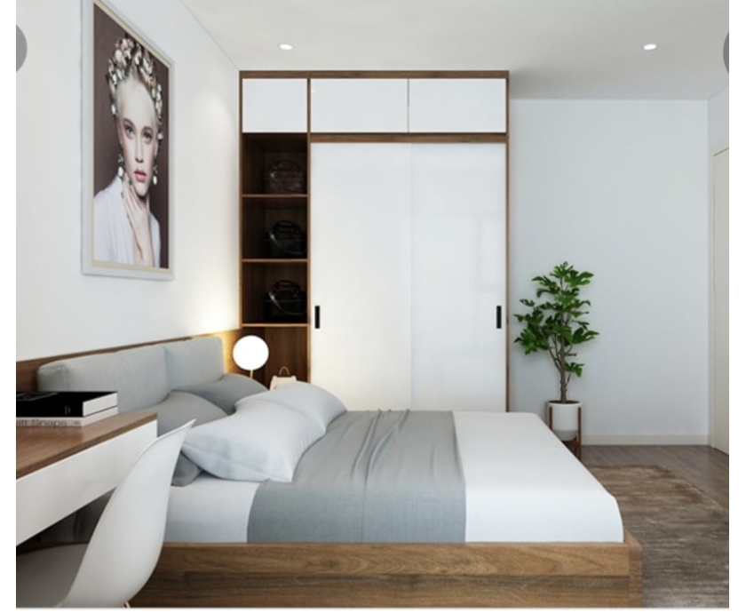 Combo 1: Tủ quần áo và gường ngủ