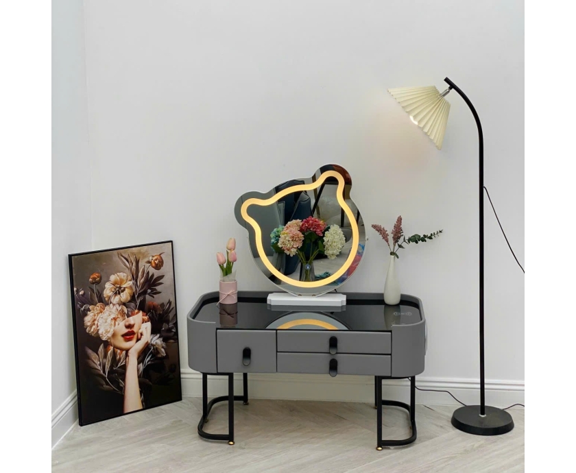 Bộ bàn phấn thông minh có gương led loa sạc MS8