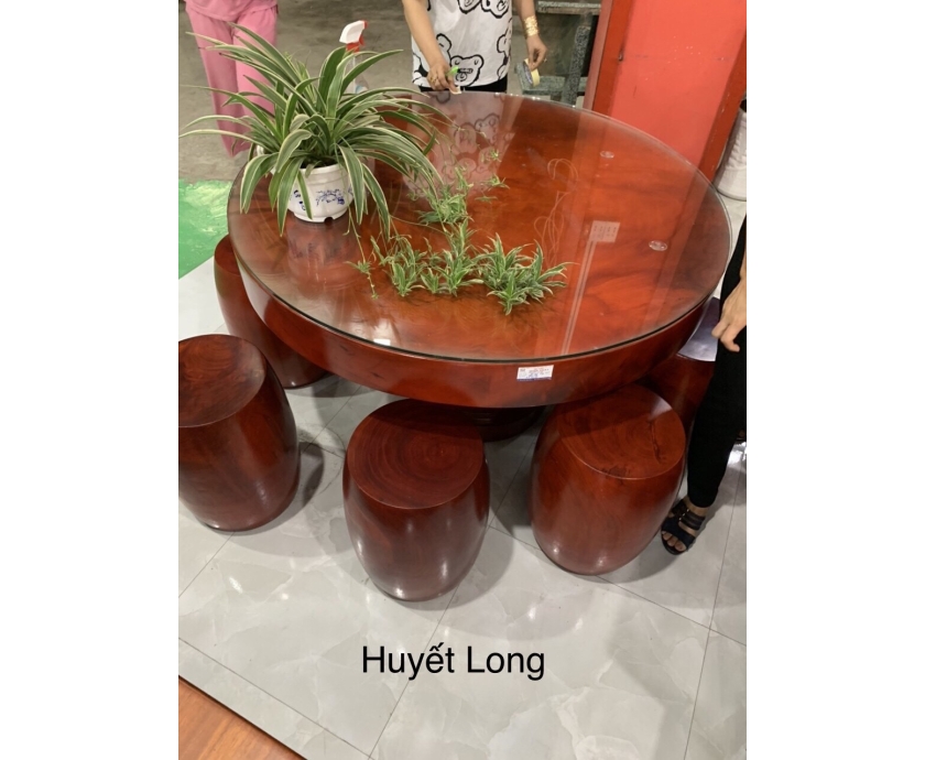 BỘ BÀN GHẾ GỖ HUYẾT LONG CAO CẤP