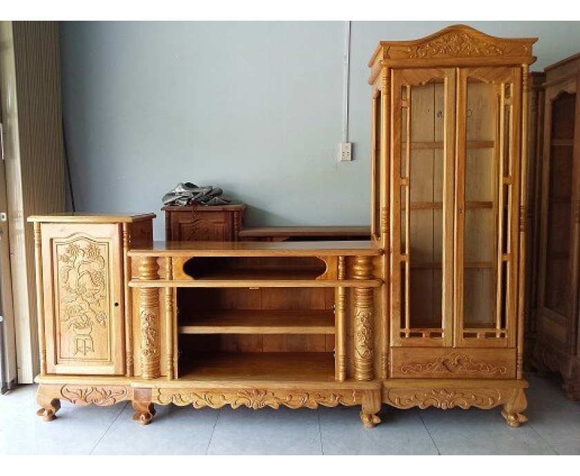 TỦ GỖ ĐỂ TIVI